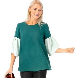 Tuckernuck Harper Bell Sleeve Blouse - GUC